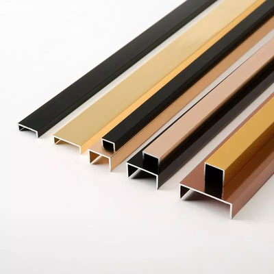 PVD Rose 6mm Stainless Steel Tile Trim JIS Standard For Wall Decorative