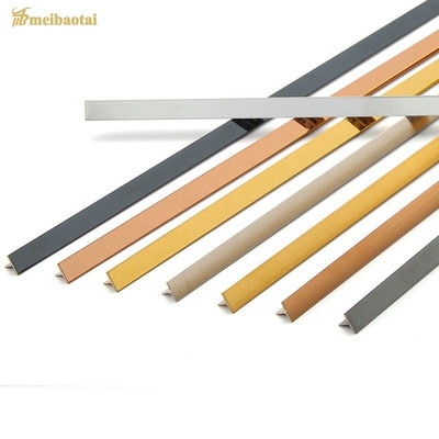 2438mm Stainless Steel Effect Tile Trim 304 Stainless Steel Tile Strip