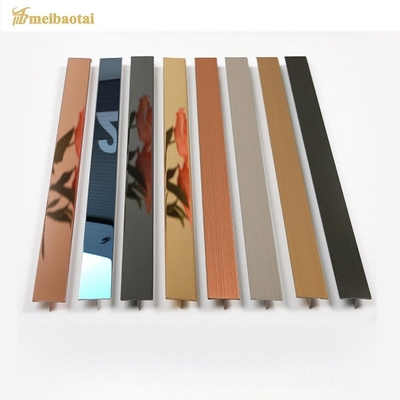 2438mm Stainless Steel Effect Tile Trim 304 Stainless Steel Tile Strip