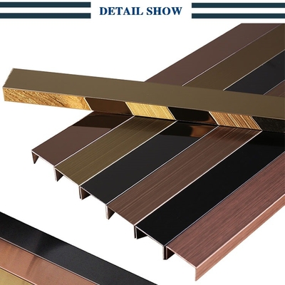 PVD Stainless Steel Decorative Wall Tile Trim U Channel U15mm
