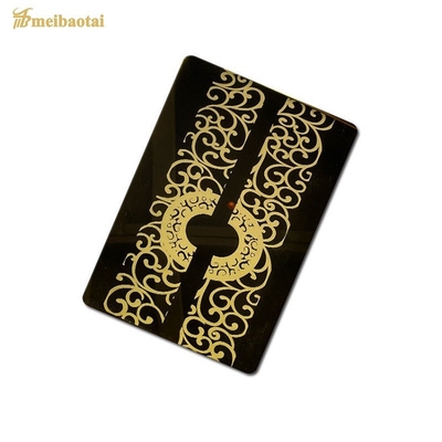 Black Metal Etched Elevator Stainless Steel Sheet 1219x2438mm