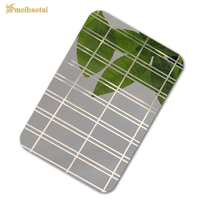 Etching Stainless Steel Decorate Sheet Four Feet 1.0mm