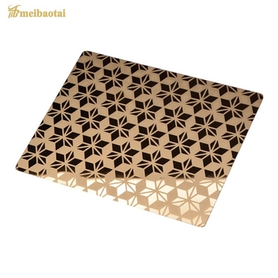 Etching Stainless Steel Decorate Sheet Four Feet 1.0mm