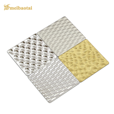 SS304 201 430 5WL 6WL Line Stainless Steel Sheet Decoration Embossed Plate