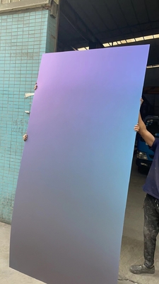 201 304 Gradient Blue Red Stainless Steel Sheets Door Hotel Decoration