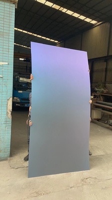 201 304 Gradient Blue Red Stainless Steel Sheets Door Hotel Decoration