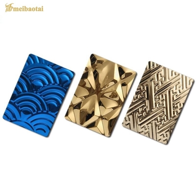 Stainless Steel Embossed Sheet With Strong Decorative And Fashion Effect For Wall And Ceiling Decoration