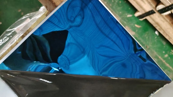 Blue Mirror Water Ripple Sheet Decoration Ceiling , Wall