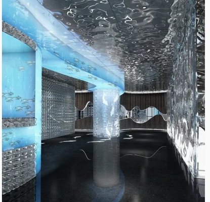 Large Water Ripples Pattern Water Ripple Stainless Steel Sheet For Interior Design