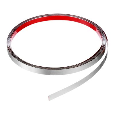 Silver Mirror Hairline Metal Stainless Steel Adhesive Roll Flat Tape