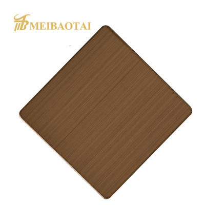 8c PVC Hairline Stainless Steel Sheet Wall Protection LISCO Material