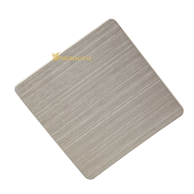Kitchen Hairline Stainless Steel Sheet 0.55mm Thickness POSCO Material