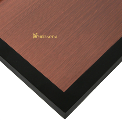 Bronze Hairline Stainless Steel Sheets 4x10 With 7c PVC Film JIS Standard