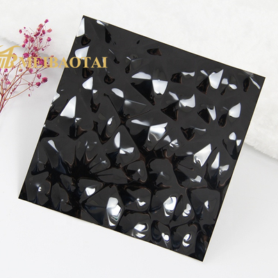 Black Stamped Embossed Stainless Steel Sheet 0.8 Mm Thickness GB Standard