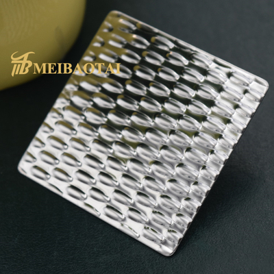 Scratch Resistance SS304 201 430 Embossed Stainless Steel Sheet Decoration Plate