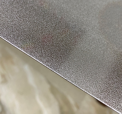 Double PVC Embossed Stainless Steel Sheet SS 201 Material HV230 Hardness