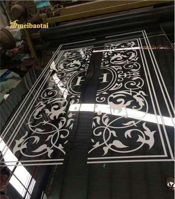 Flower Etched Stainless Steel Sheet , Ss 304 Sheet 2438mm Size
