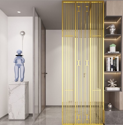 SS201 Stainless Steel Room Divider , ODM 30mm Metal Room Divider Screen