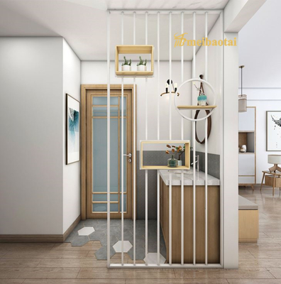 SS201 Stainless Steel Room Divider , ODM 30mm Metal Room Divider Screen