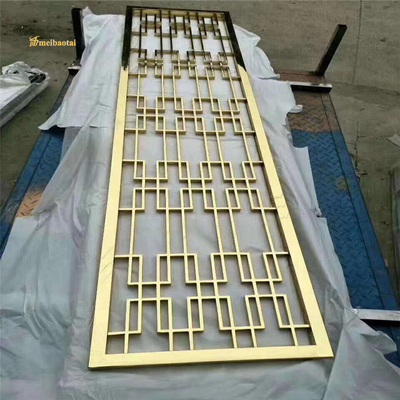 Cuboid Stainless Steel Room Divider 0.03m Thickness LISCO Material