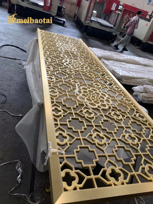 20mm Room Divider Stainless Steel Laser Cutting With Flower Pattern