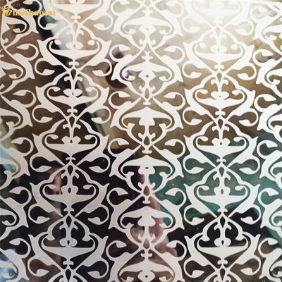 Blacha ze stali nierdzewnej z wytrawionym lustrem o grubości 0,55 mm Dekoracyjna płyta SS