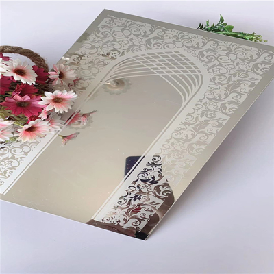 Oem Etched Stainless Steel Sheet 1.0mm Thickness Slit Edge
