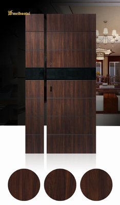 Imitation Wood Grain Stainless Steel Laminate Sheets Door Decoration 4X8FT