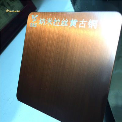 201 304 PVD Coating Color Stainless Steel Sheets Door Decoration 4X8FT