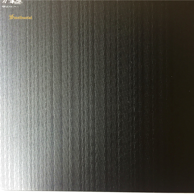 4*8FT Elegant Lines Etched Stainless Steel Sheet Black Pattern Oem