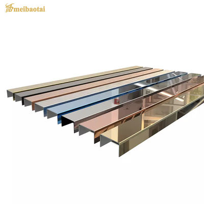 Dobra cena Powierzchnia lusterka ze stali nierdzewnej U Profile Tile Trim z odciskiem anty-palcami i długością 10FT w Internecie