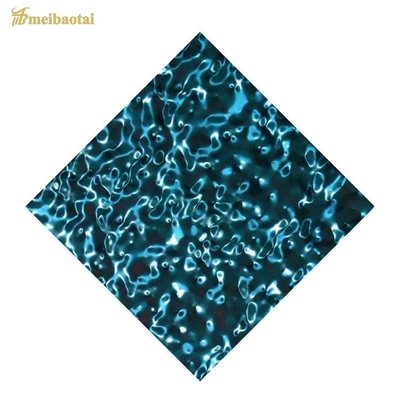 0.8MM Błękitne Zielone Lustro Wodne Wzdęcia Nierdzewne Płyty stalowe 1219x2438mm