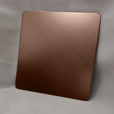 Cross Brushed 304 SS Sheet Brązowy kolor poszycia kuchni