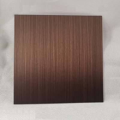 Anti Bronze Hairline 304 Blacha ze stali nierdzewnej Wykończenie AFP
