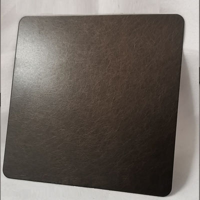 Brązowy kolor powlekany 0,65 mm grubość Dekoracyjny arkusz ze stali nierdzewnej przeciw odciskowi palca z powłoką PVD