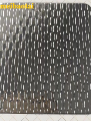 Grubość 1,0 mm Tłoczona blacha ze stali nierdzewnej Złota pieczęć lustrzana Wykończona szczeliną
