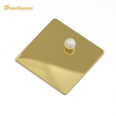 Walcowana na zimno blacha ze stali nierdzewnej 201 Titanium Gold 1219 * 2438 Płaski kształt