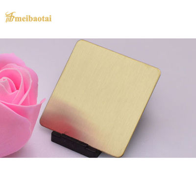 Dobra cena Dekoracyjna blacha ze stali nierdzewnej z czterema stopami Płaska blacha stalowa szczotkowana PVD 201 w Internecie