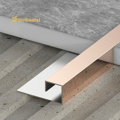 Dobra cena Różowo-złoty, zielony, czarny, lustrzany element wykończeniowy ze stali nierdzewnej o profilu T 0,65 mm w Internecie