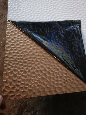 Rose Gold Mirror Honeycomb Pattern Embossed Sheet ze stali nierdzewnej
