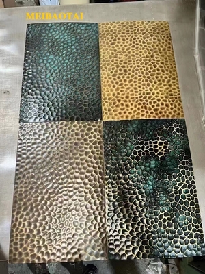 4*8FT Starożytna kolorowa blacha z stali nierdzewnej Wydrukowana 0,85 mm grubość