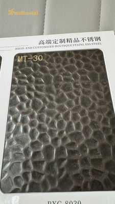 304 ze stali nierdzewnej Dekoracyjny Arkusz Stamped z PVD Kolorowo powlekany design pączków miodnych w 1219x2438mm Rozmiar