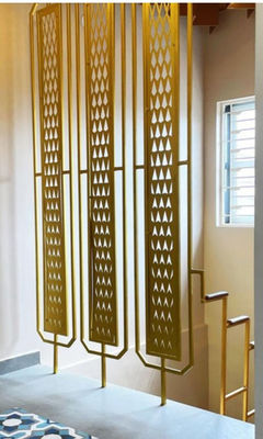 Dobra cena Hotel i Dekoracja Domowa Płytka rozdzielająca pomieszczenia ze stali nierdzewnej w kolorze różowego złota brązu i złota Dostępne rozmiary i wzory w Internecie