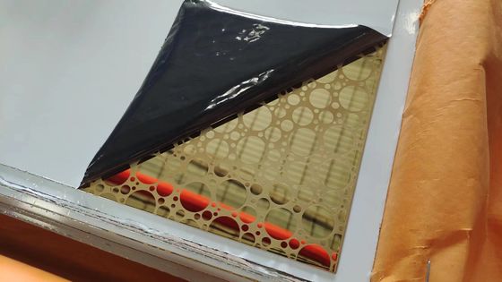 Dobra cena. 1.0 mm grubość złoto lustro Etched blachę ze stali nierdzewnej w Internecie