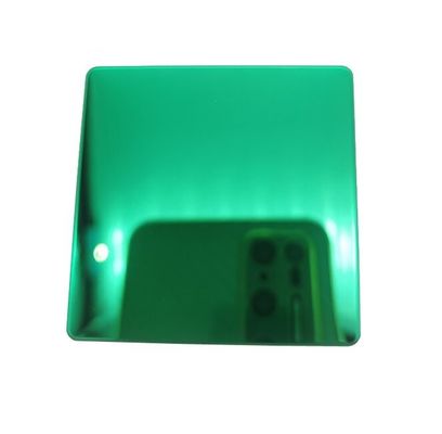 PVD Green Mirror blacha ze stali nierdzewnej 304/201 klasy EN Standardowa blacha dekoracyjna