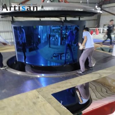 Dobra cena. Panel PVD z płyty ze stali nierdzewnej z niebieskim lusterkiem standardowym ASTM w Internecie