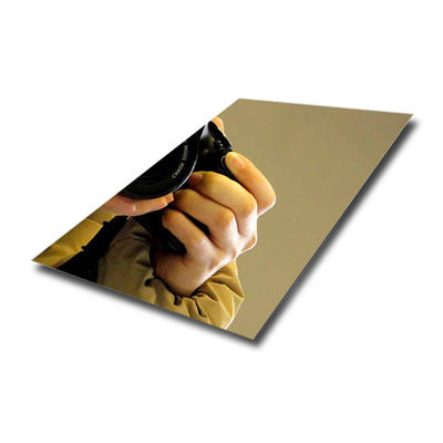 Dobra cena. ASTM Standard Szampana Złoto Złoto Lustro Płytka ze stali nierdzewnej Panel PVD w Internecie
