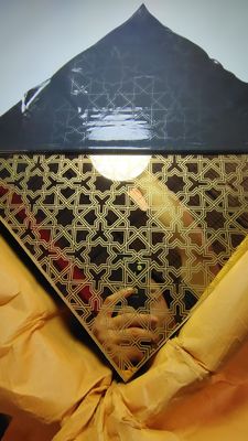 Dobra cena Złote lusterkowy wykończenie Etched blacha ze stali nierdzewnej 1,0 mm grubość 1219x2438 mm Płytka dekoracyjna w Internecie