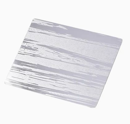 Wytrzymała blacha ze stali nierdzewnej polerowanej lustrzanie z wytłoczeniem klasy 201, grubość 0,85 mm, do produkcji szyldów i dekoracji