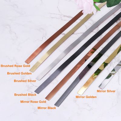 Dobra cena Różowe Złoto Lustrzane Metalowe Rolka Samoprzylepna Ze Stali Nierdzewnej Taśma SS w Internecie